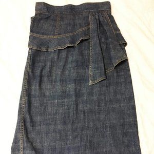 Nanette Lepore denim pencil skirt S Anthropologie